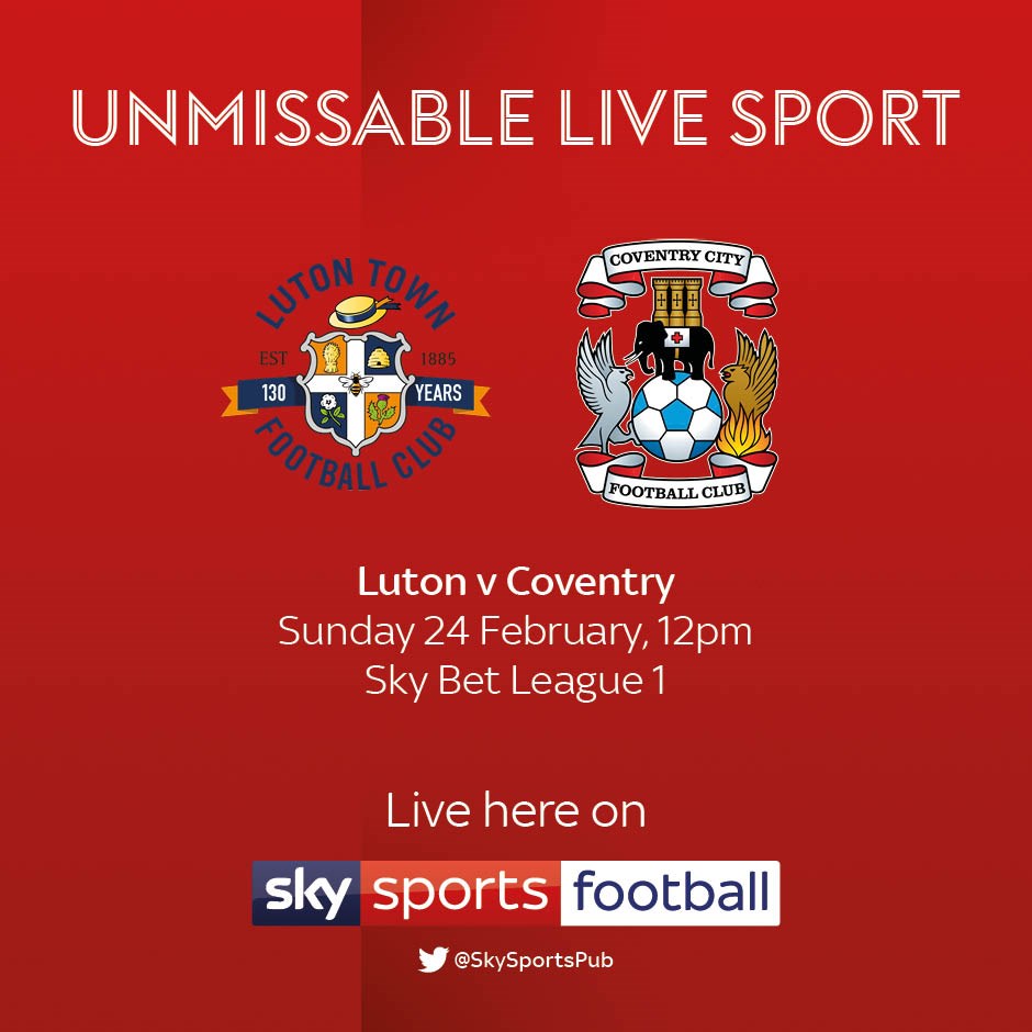Luton v Coventry City (Football League)