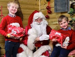 Santa in his Festive Grotto