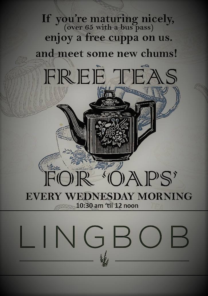 Free Teas for OAP’s!