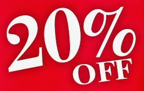 20% off your food bill