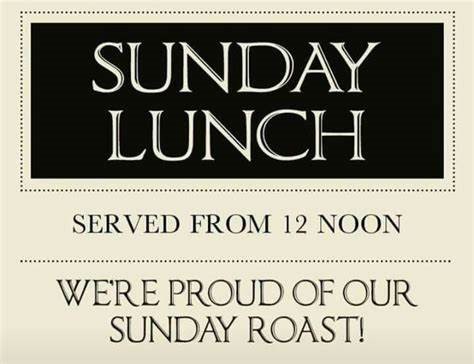 Traditional Sunday Lunch