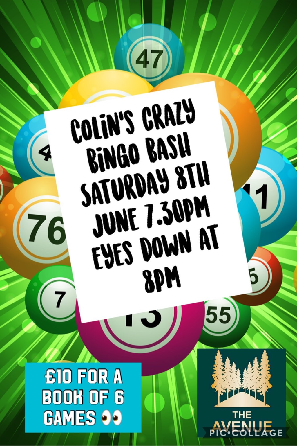 Colin's Crazy Bingo