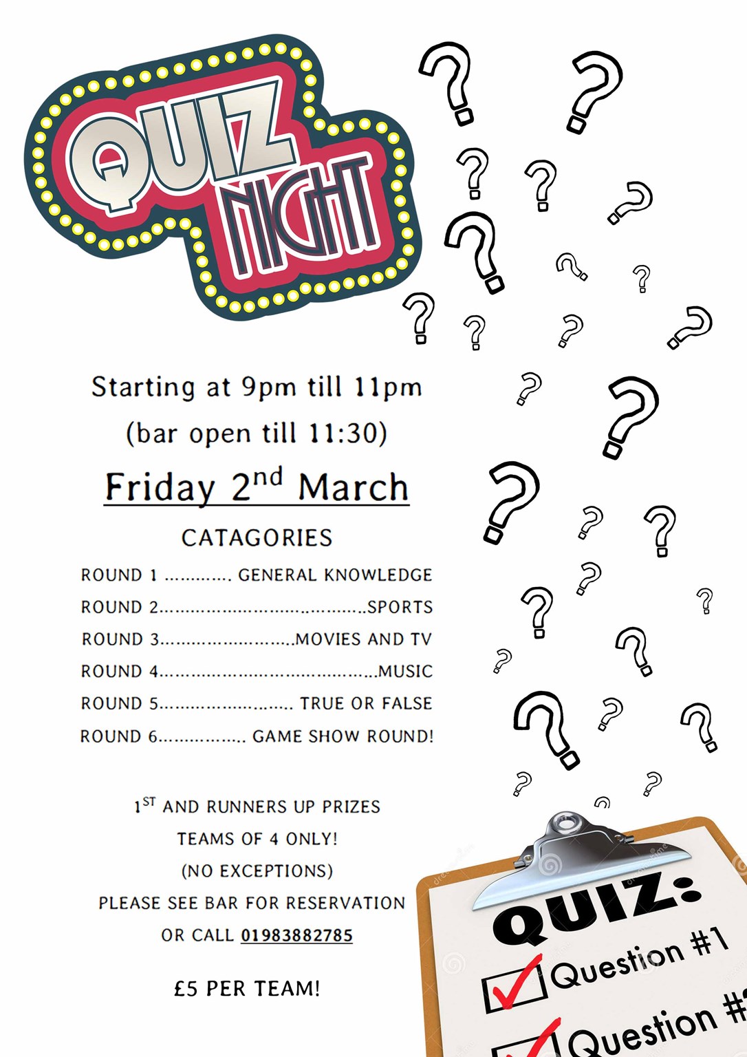 PUB QUIZ!
