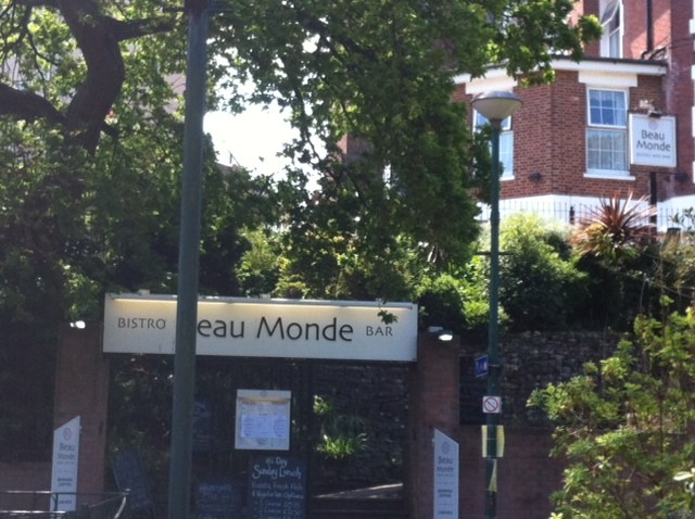 Beau Monde Bistro Bar A bar serving food in Bournemouth