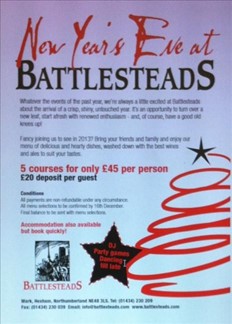 New Years Eve at Battlestead