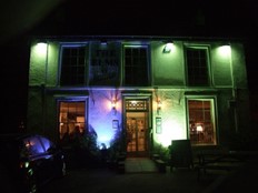The Ems Pub at night.