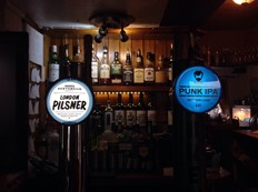Craft ales on draught