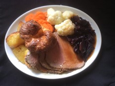 Our Roast beef lunch £9.95
