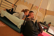 Glamping in the Belle Tent