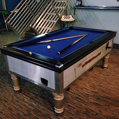 Enjoy a game of pool while you watch the match!