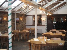 Dining area in the conservatory